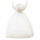 Bolso de organza ± 12x9cm - Blanco